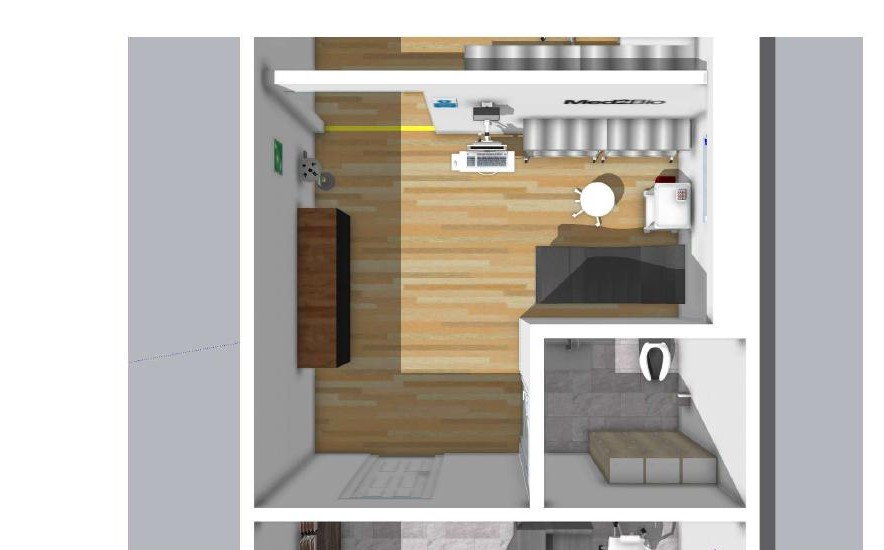 3D rendering of blood and plasma processing area