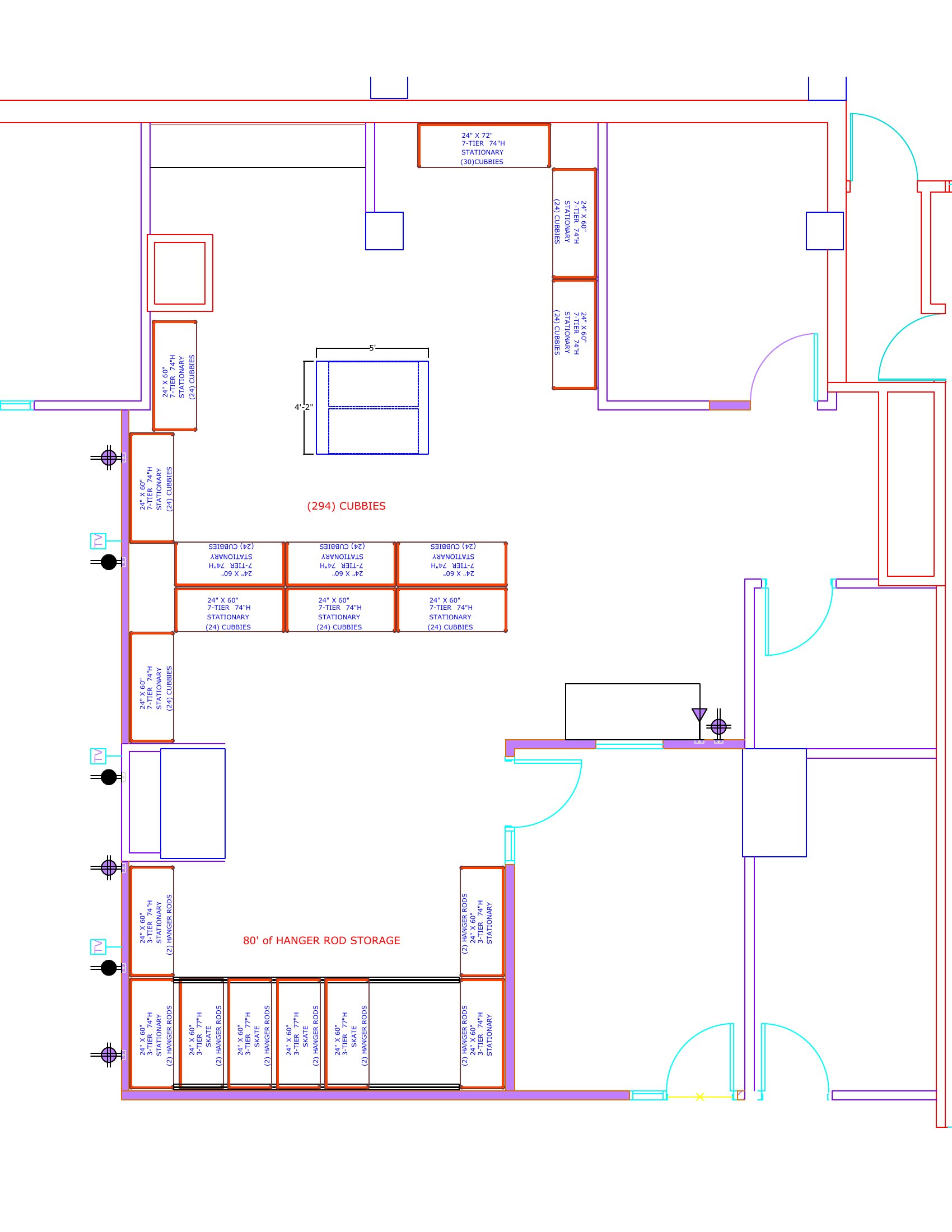 Securitas USA Chicago - Storage Space Floor Plan Layout