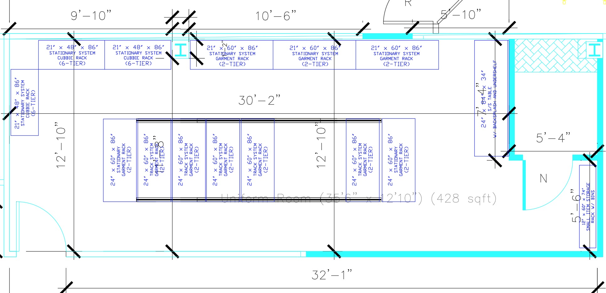 Virginia Beach Storage Room Floor Plan Layout