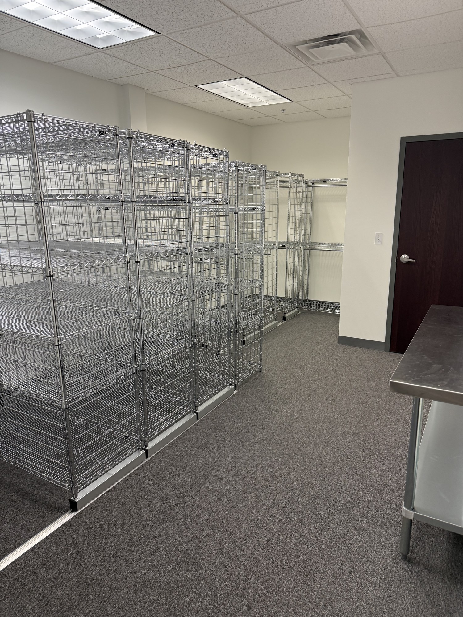 Securitas USA Westborough - Storage Room Overview with Work Table