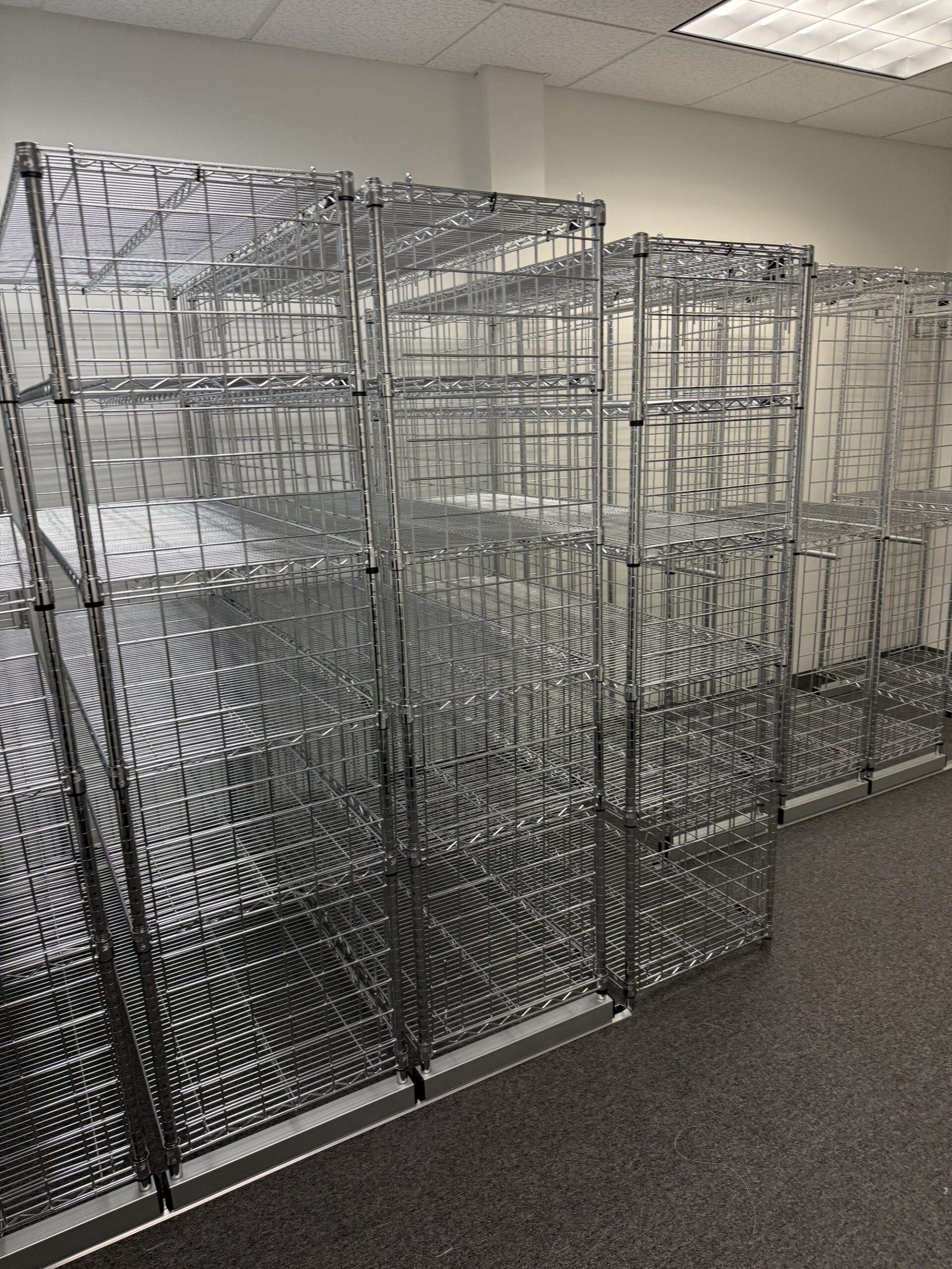 Wilmington cubby racks front view with 6-tier storage