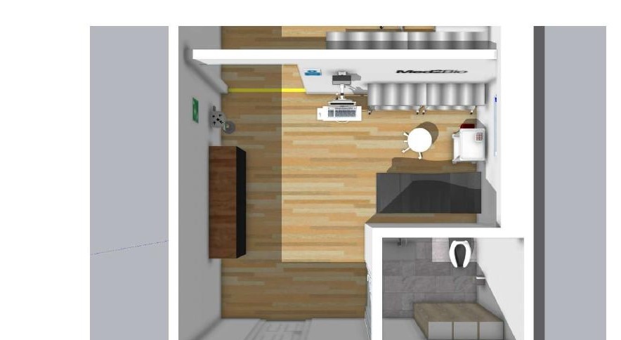 3D rendering of blood and plasma processing area